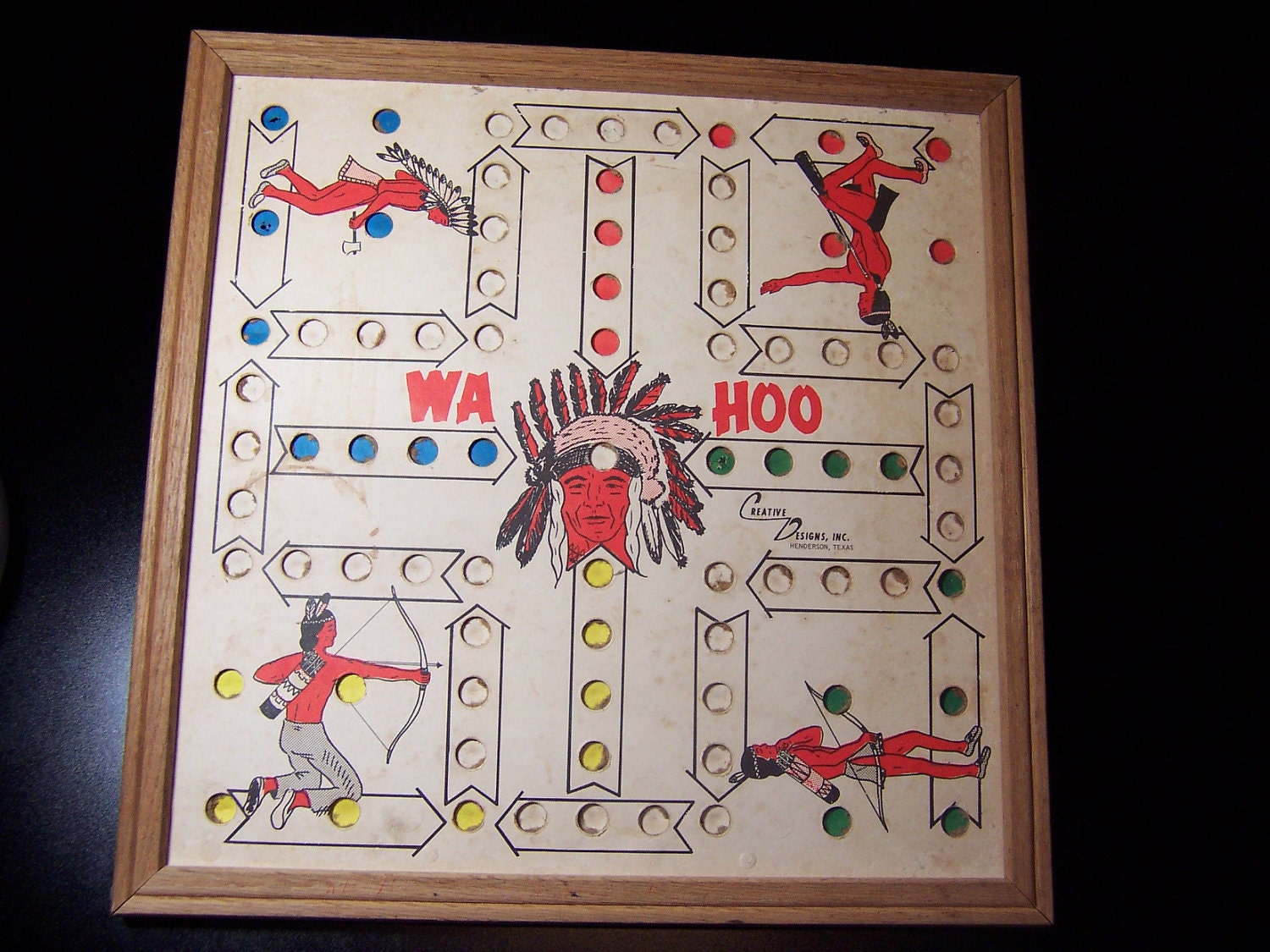 Vintage Wahoo Board Checker Board Made by Creative Designs - Etsy vintage-wahoo-board-checker-board-made-by-creative-designs-etsy