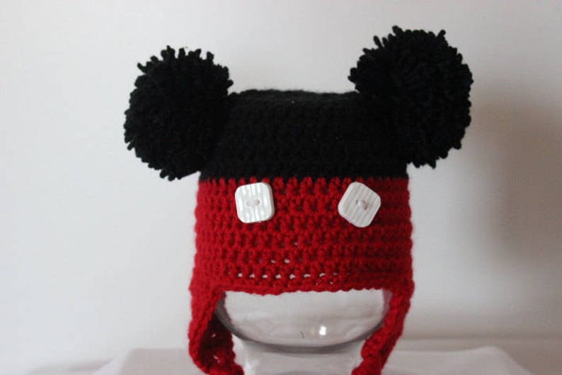 Mickey Mouse Crochet Hat,Perfect for gift giving Crochet hat,child hat,winter hat,character hat,acrylic hat