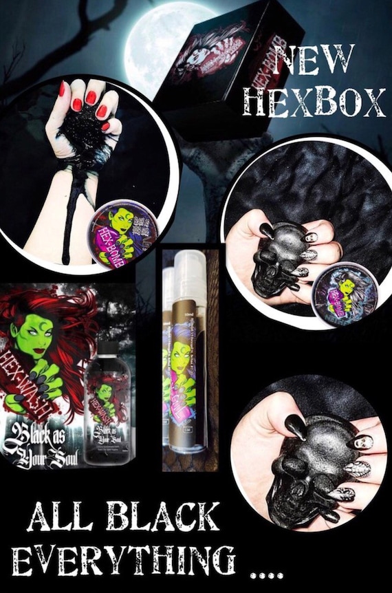 All Black Everything Hexbox Hexbomb Gift Set Etsy Ireland