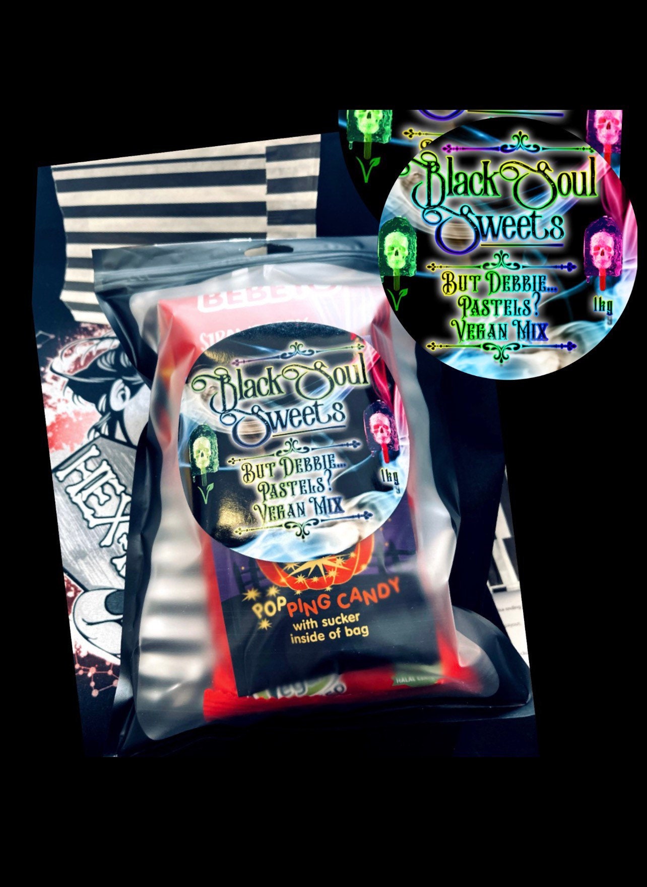 But Debbie... Pastels Large Gothic 1kg Vegan Treat Bag 4 Etsy
