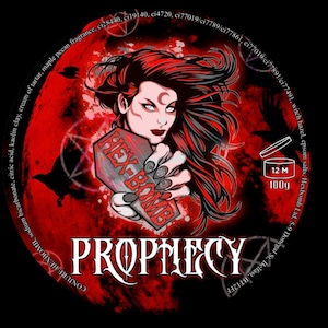Prophecy- blood bomb and hexspirational quote bath bomb 100g