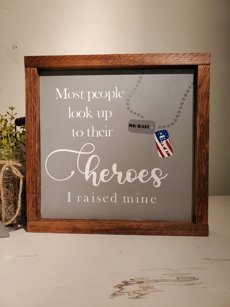 Military Inspiration Heroes Military Heroes Gift for Dad Gift for Mom Military Quote Military Thank You