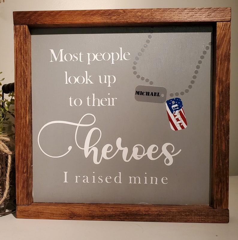 Military Inspiration Heroes Military Heroes Gift for Dad Gift for Mom Military Quote Military Thank You