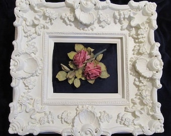 Stunning Large All White Ornate WALL FRAME, Resin, 8"x10" Opening, White Wall Decor, Shabby Chic, Cottage, Victorian, Romantic Home Decor!
