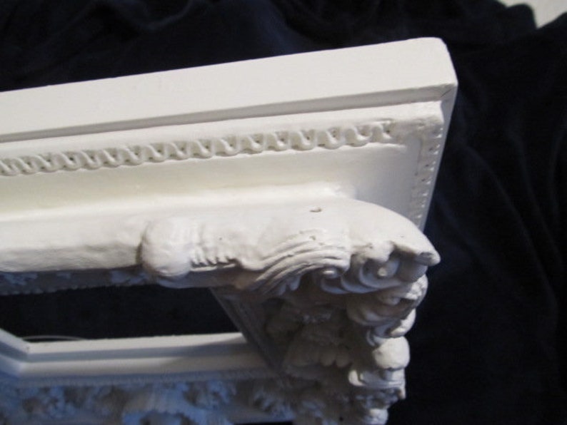 Stunning Large All White Ornate WALL FRAME Resin Etsy