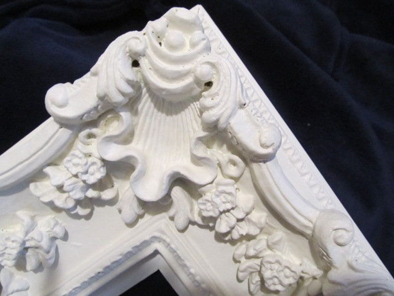 Stunning Large All White Ornate WALL FRAME Resin Etsy