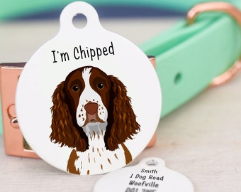 Dog ID Tag - Springer Spaniel - Springer Spaniel Dog Tag - Springer Spaniel Dog ID Tag - Dog Tag - Personalised Dog Tag - Dog Tags For Dogs