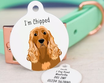 Dog Tag for Cocker Spaniel Dogs