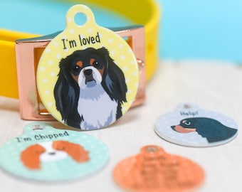 Cavalier Dog Tag for King Charles Collar