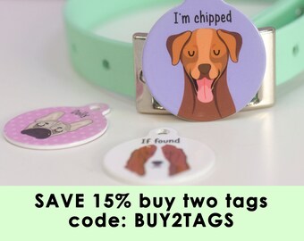 Dog Tag - Dog ID Tag - Personalised Dog Tag - Dog Collar Tag - dog tag UK