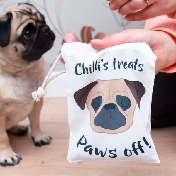 Dog Treat Bag, Treat Bags for Dogs, Customisable Dog Training Bag with Pet Portrait
