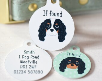 King Charles Cavalier Metal Stamped Medium Dog Spoiled Cav Small Dog Tag Steel Tag Light Weight tag Pet Tag Spoiled