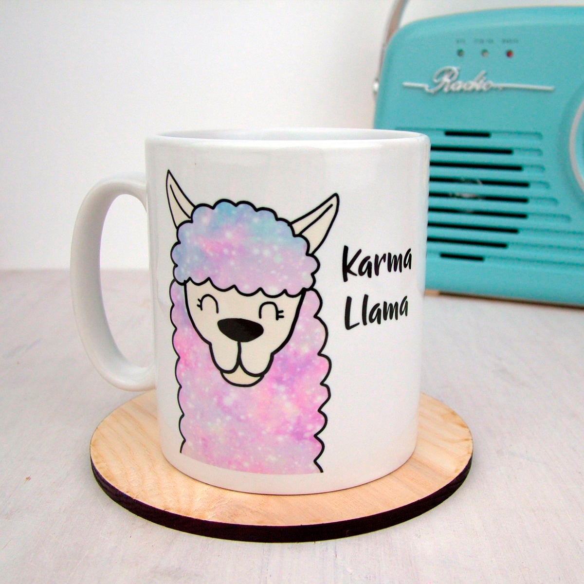 Karma Llama Mug Llama Mug Coffee Mug Alpaca Lama Etsy