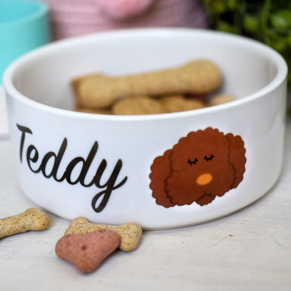 Dog hot sale bowl personalised