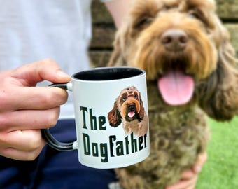 Fathers Day Gift from the Dog, The Dogfather Mug Custom