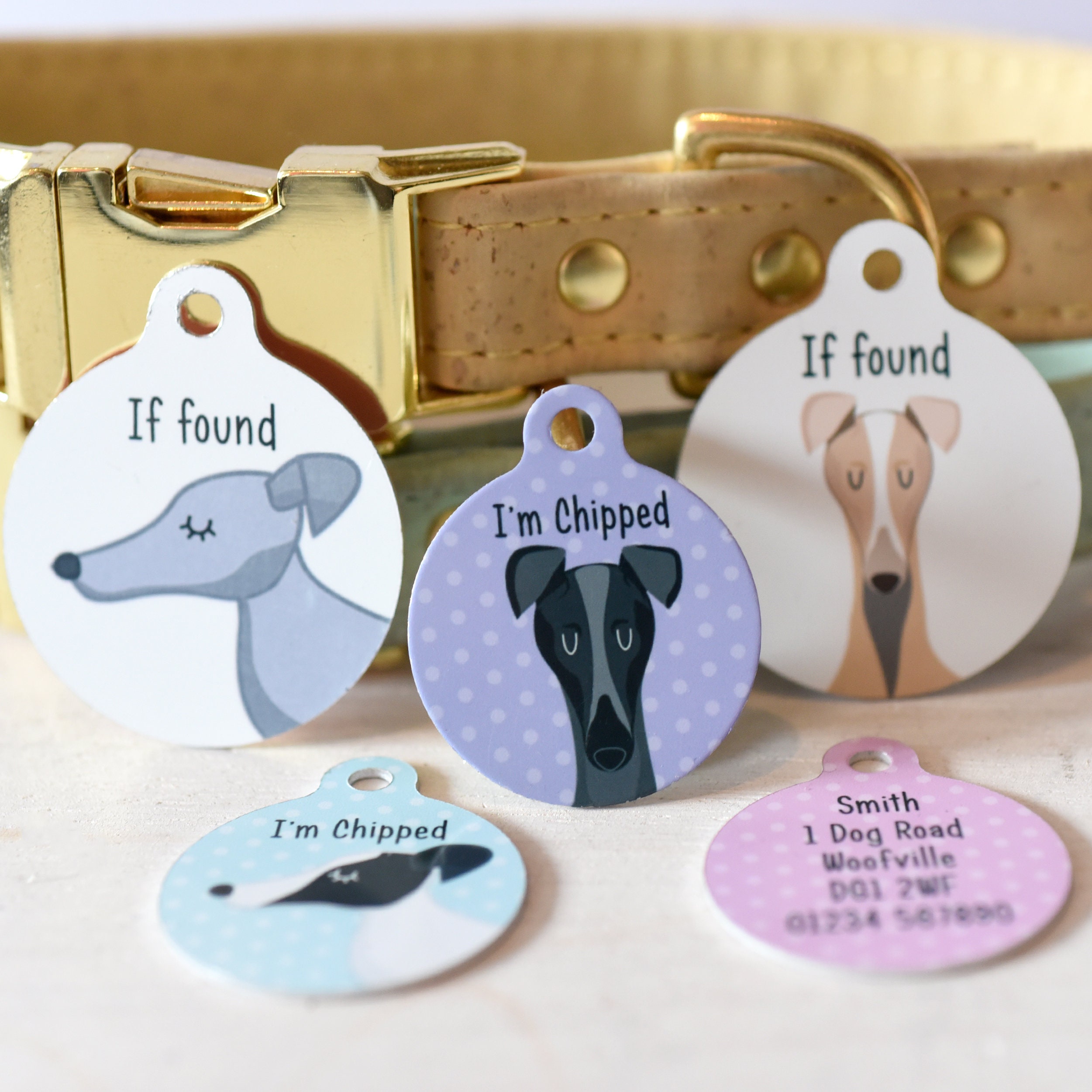Greyhound Dog Tag Greyhound id tag Greyhound name tag Etsy