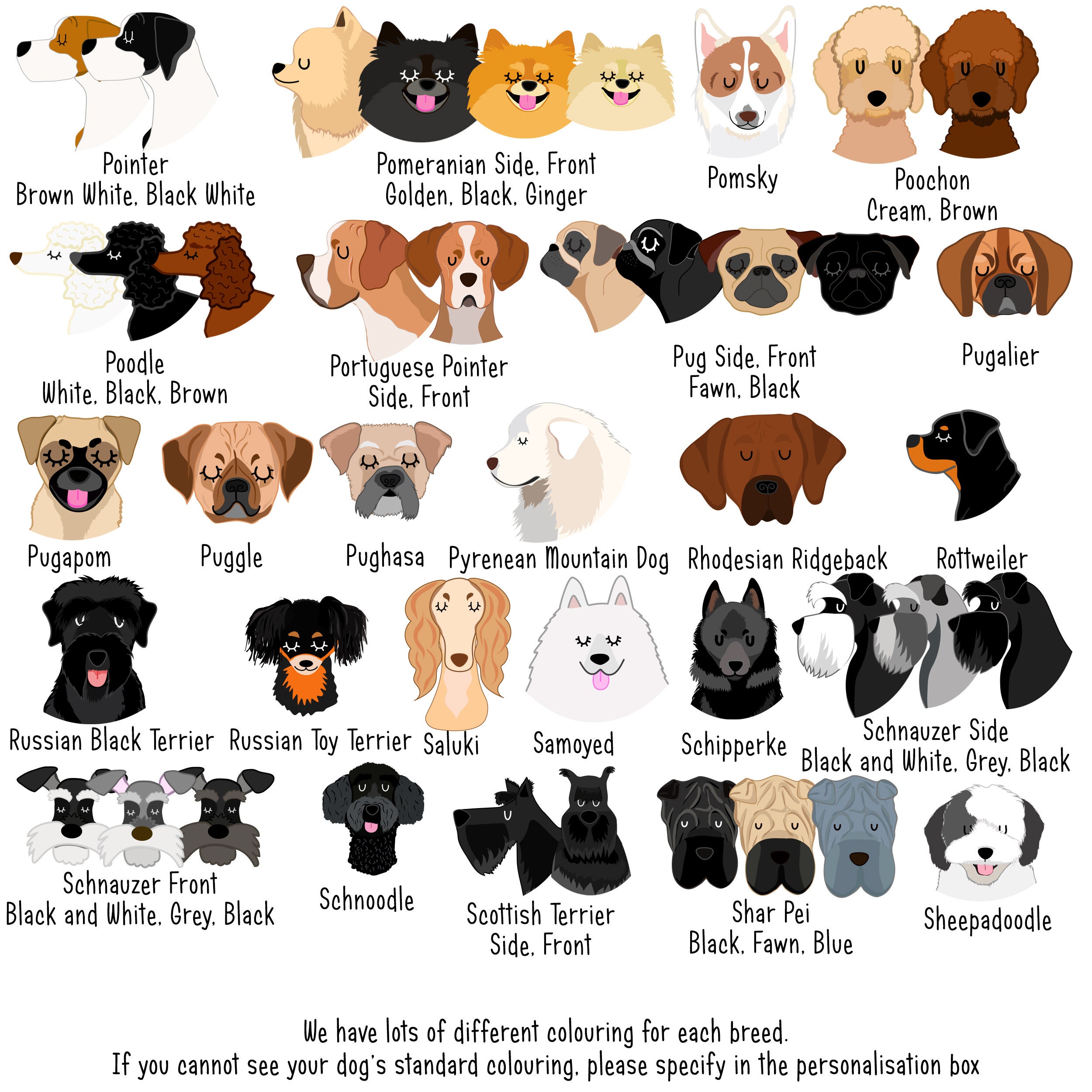 Hunde Namensanhänger Aquarell Gold Flake Hoobynoo Etsy