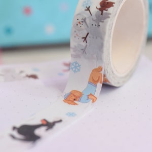 Winter teckel Washi tape 10m tape roll bruiloft scrapbooking dagboek decoratie planner accessoires papier ambachtelijke kawaii Washi tape schattig afbeelding 8