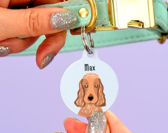 Colourful Puppy ID Collar Tag, Lightweight and Waterproof Dog Tags