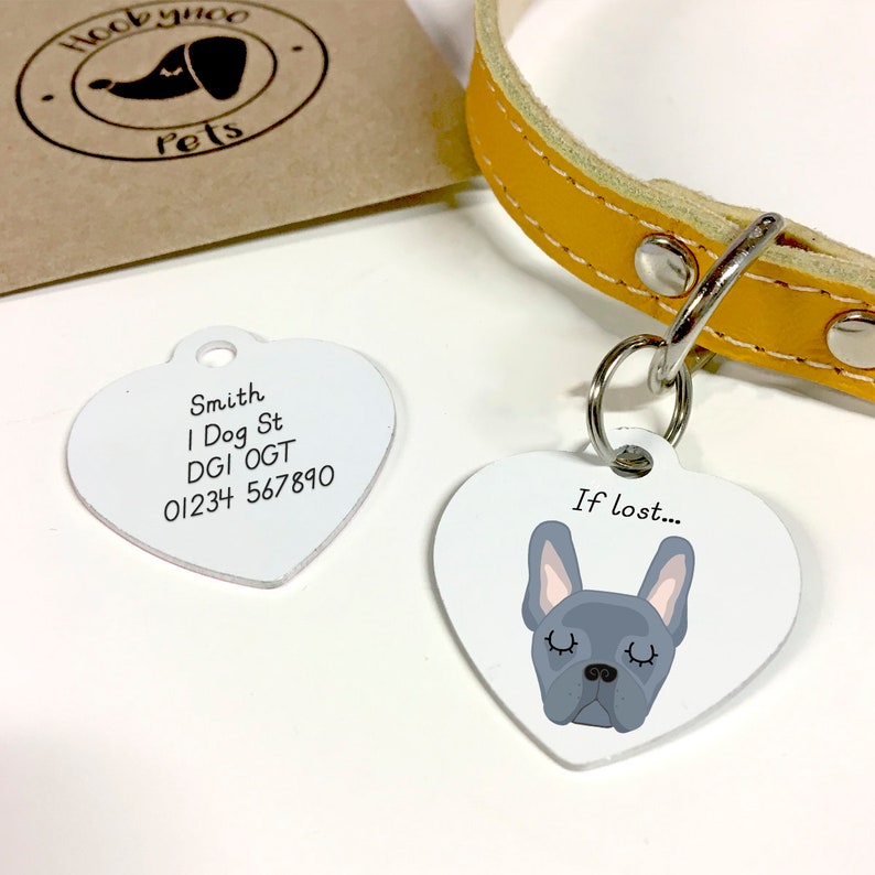 Personalised Dog Tag French Bulldog Dog Tag Pet id Tag Etsy