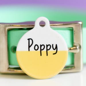 Dogtag Dogtags Pastelkleurcontrast Pet ID Tag, Pet Tag, Dog Tag, Tag For Dog, Gepersonaliseerde Dog Tag, Dog Tag UK, Tag for Pet Dog