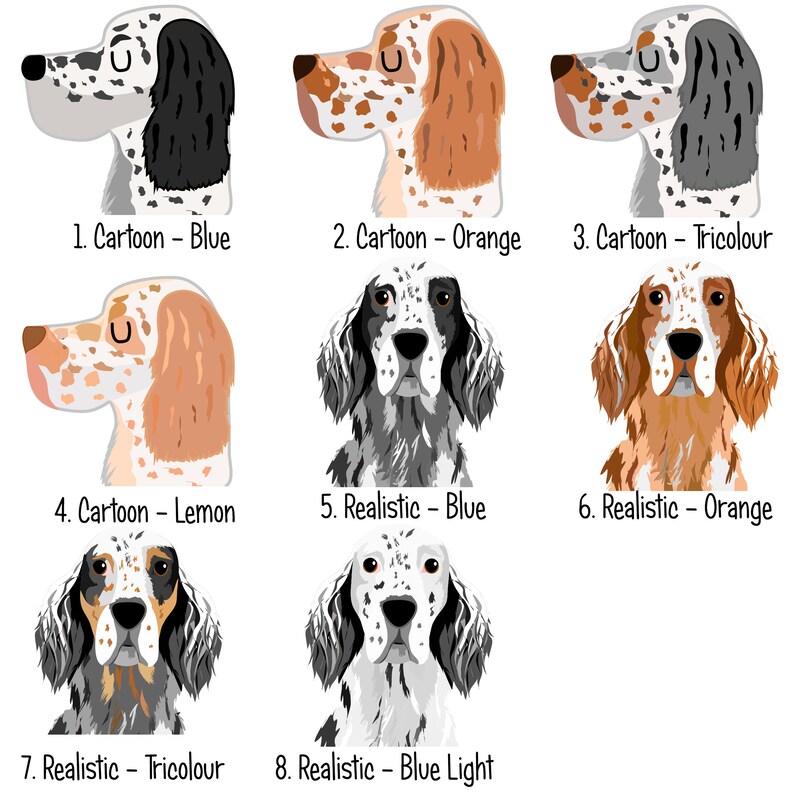 English Setter pet tag dog tags for dogs pet id tag dog id tag dog collar tag personalized dog tag dog name tags image 2