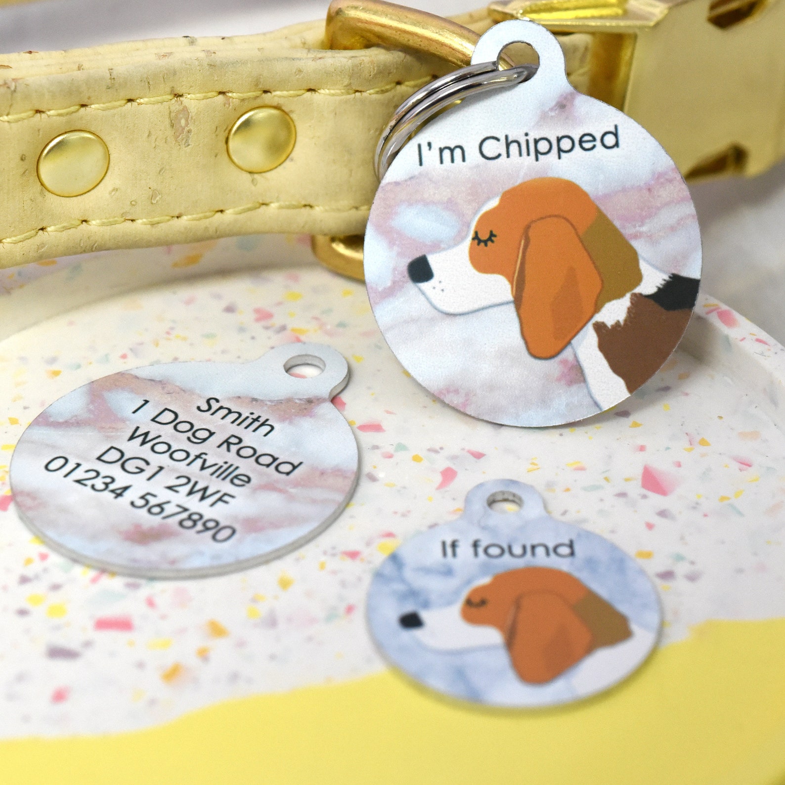 Beagle Dog ID Tag Dog Collar Charm Dog Tag Custom Pet Etsy