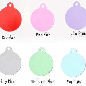 Illustrated Greyhound Dog ID Tag, Personalised Pet Collar Tag image 9