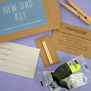 Gift from the Bump, Father's Day Gift for New Dad, Gift from the Baby, Funny New Dad Kit image 6