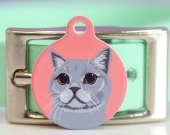 Draw My Cat on a Pet Tag or Pet ID Tag