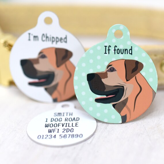 personalised pet tag