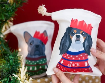 Dog Treat Bag Christmas Dog Treat Bag Dog Xmas Treat Bag Dog Treats Pet Treat Bag Dog Christmas Gift bag Dog Goodie Bag For Dogs