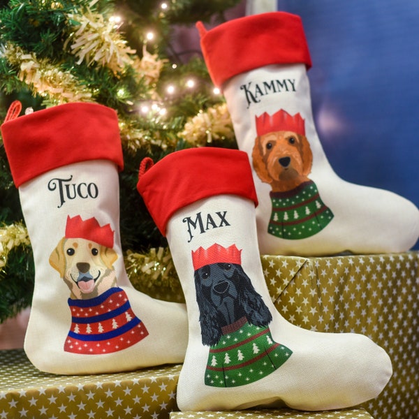 Personalised Christmas Dog Stocking, Dog Stocking, Dog Stocking, Dog Stocking Christmas, Dog Christmas Stocking, Christmas Stocking for Dog