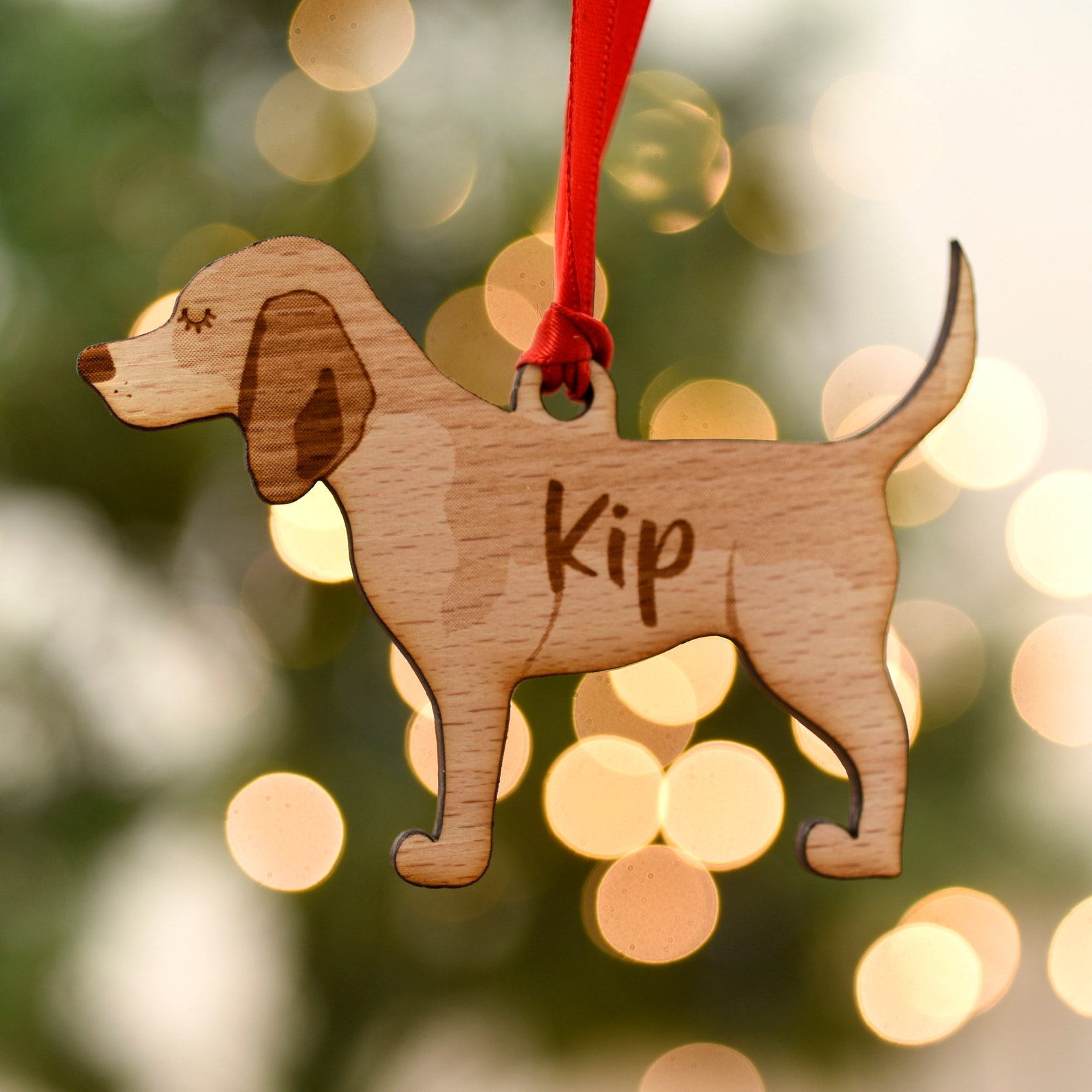 Christmas Dog Decorations Beagle Wooden Decoration Dog Etsy