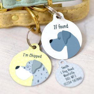 Great Dane Dog ID Tag, Great Dane Gifts, Great Dane Collar