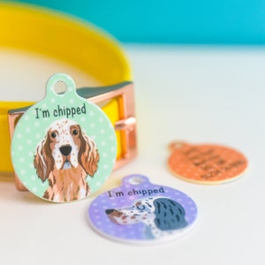English Setter pet tag dog tags for dogs pet id tag dog id tag dog collar tag personalized dog tag dog name tags image 7