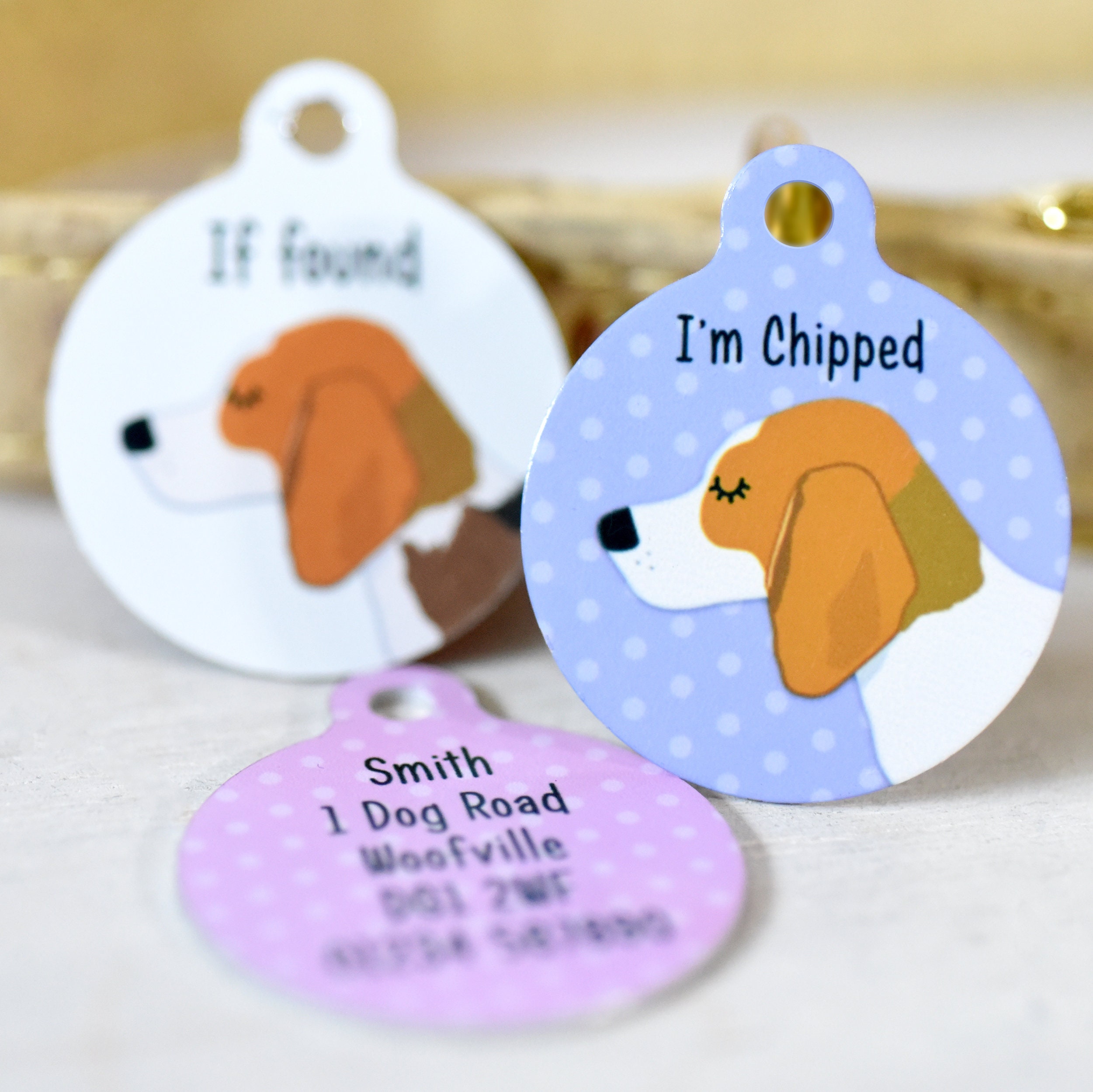 Beagle Dog Tag Beagle ID Tag Beagle Dog Id Tag Beagle Etsy