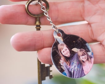 Photo Keychain Personalised with your memories, Photo Gifts for Mother's Day