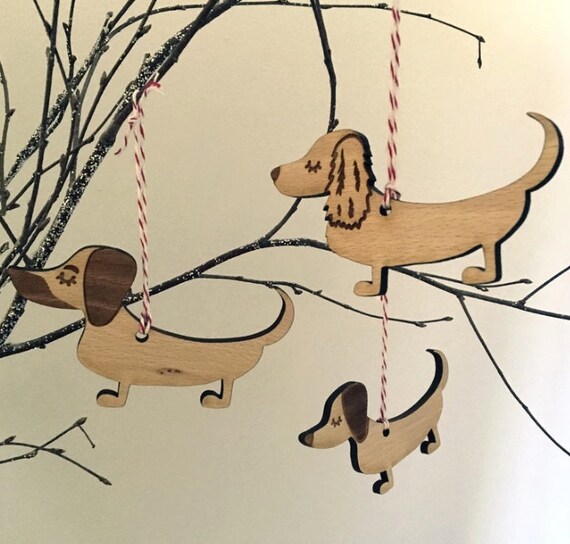 Personalised Dachshund Decoration Christmas Tree Decoration Etsy