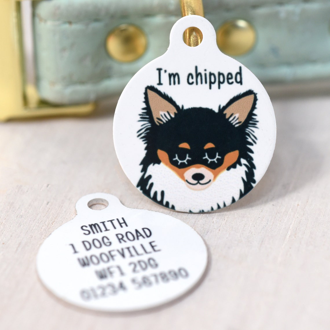 Chihuahua Dog Tag Chihuahua Dog ID Tag Chihuahua Id Tag Etsy