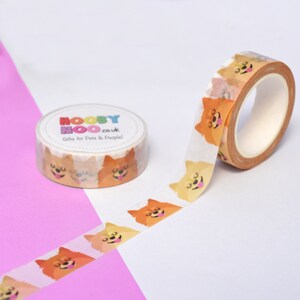 Pomeranian Dog Washi Tape, Eco friendly Tape, Stationery, Bullet Journal, Planner, Decorative Tape, Scrapbooking, Dog, Dogs image 5