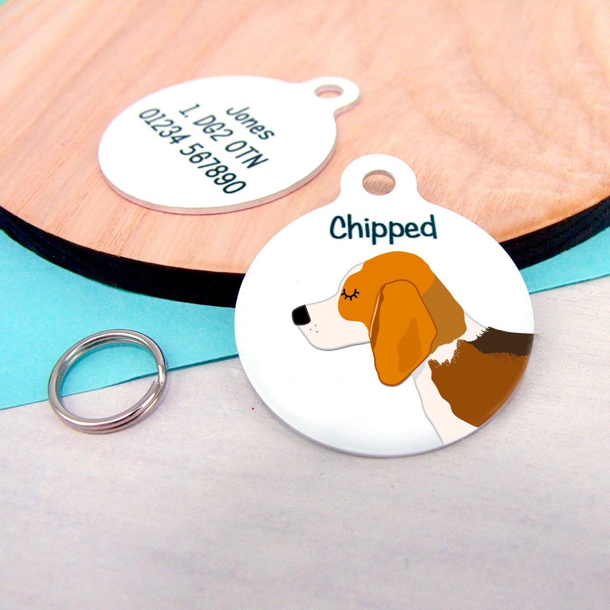 Beagle Dog Tag Beagle ID Tag Beagle Dog Id Tag Beagle Etsy