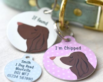 Bracco Italiano Dog ID Tag for Dog Collars