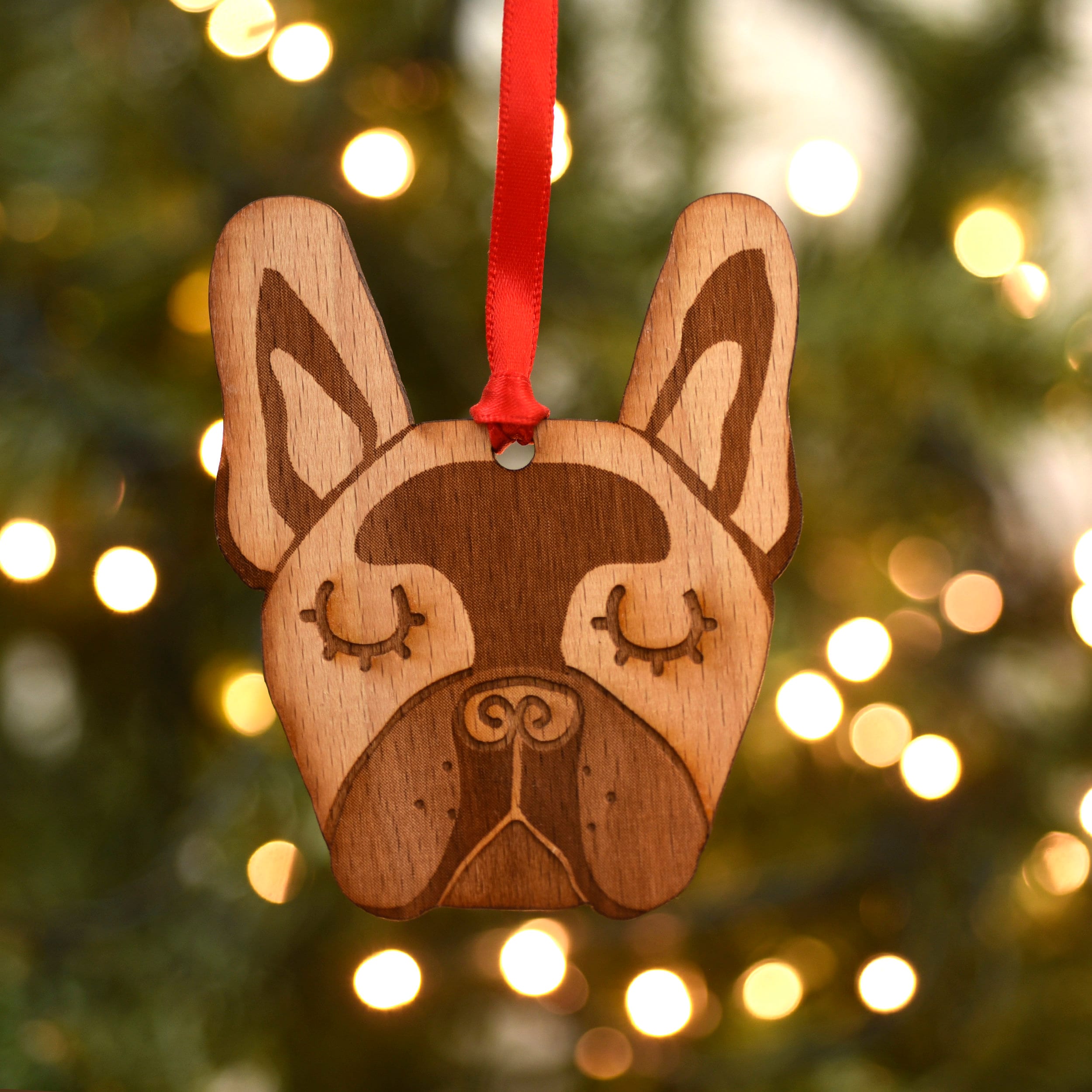 frenchie christmas decorations