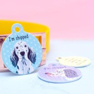 English Setter pet tag dog tags for dogs pet id tag dog id tag dog collar tag personalized dog tag dog name tags image 9