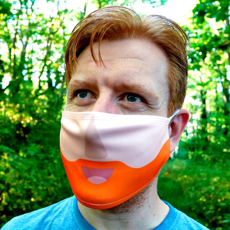 Happy Face Mask UK Washable Face Mask Men's Reusable Etsy