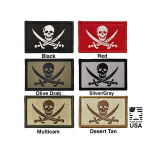 Calico Jack Tactical Patch | Jolly Roger Morale Badge | Made in the USA