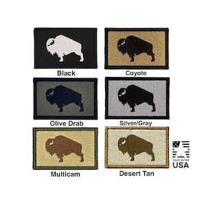 American Bison Morale Badge | Embroidered Tactical Patch | Made in USA