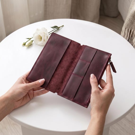 Journal insert with pockets, Zippered notebook insert, A5 Leather notebook pocket, Notebook card holder insert, Refillable notebook insert
