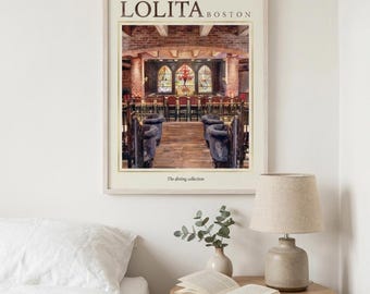 Lolita Boston Print, Mexican Restaurant Wall Art (Digital Download)